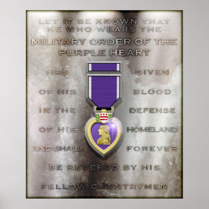 Affiche Pierre Brune "PURPLE HEART"