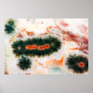 Affiche Pierre de jaspe d'océan trouvée à Madagascar