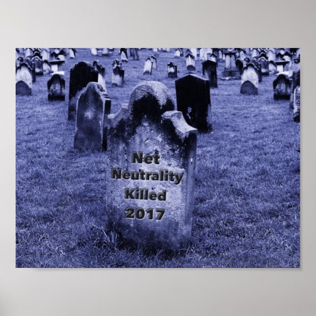 Affiche Pierre d'entrée de neutralité Net RIP (Devant)