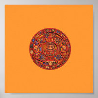 Pierre du calendrier aztèque - affiche/imprimé
