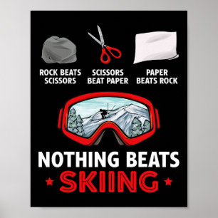 Affiche Pierre Feuille Ciseaux Rien ne vaut le ski