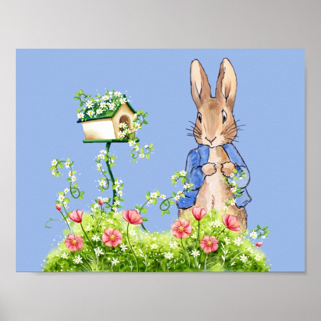Affiche Pierre le Lapin dans son jardin  (Devant)