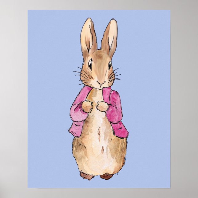 Affiche Pierre le Lapin veste rose    (Devant)