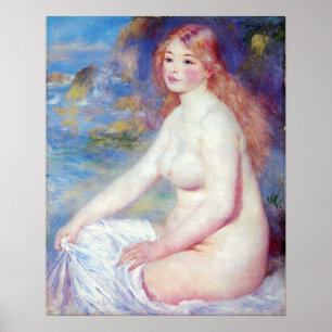 Affiche Pierre Renoir - le baigneur blond