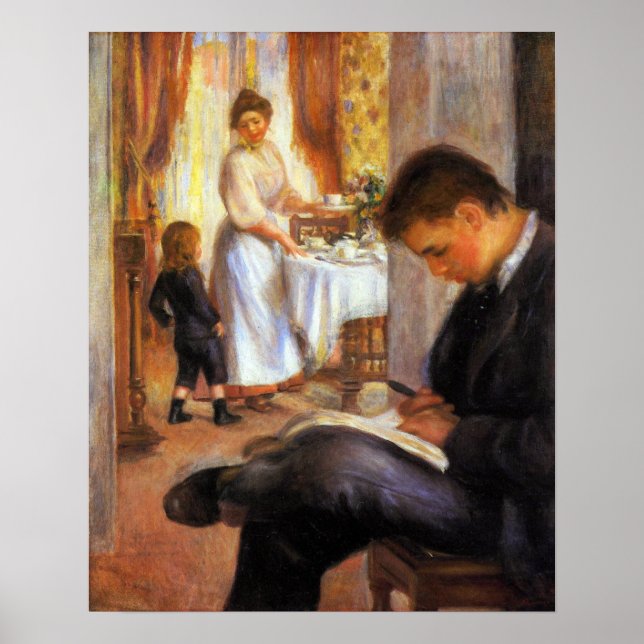 Affiche Pierre Renoir - Petit déjeuner à Berneval (Devant)