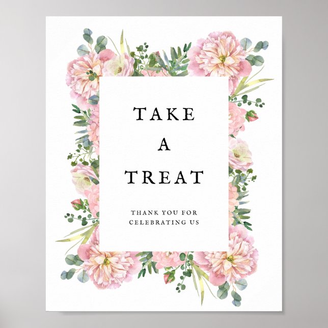 Affiche Pierres blanches Hydrangea Eucalyptus Faveurs (Devant)