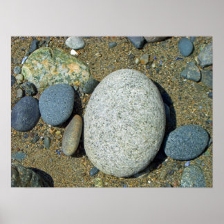Affiche Pierres de plage