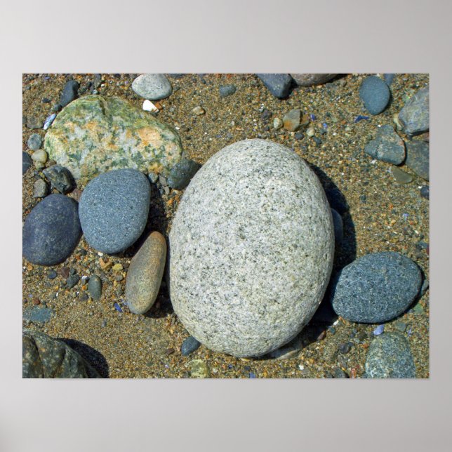 Affiche Pierres de plage (Devant)