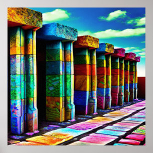 Affiche Pierres psychédéliques