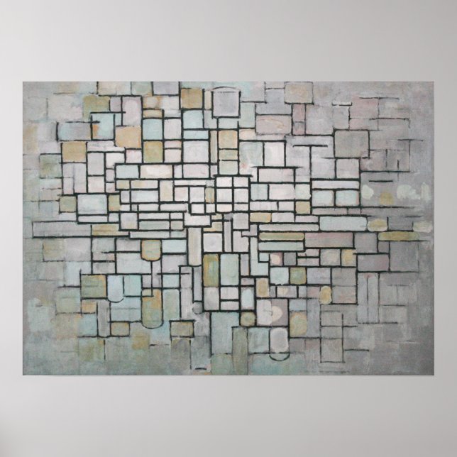 Affiche PIET MONDRIAAN - Composition No.11 1913 (Devant)