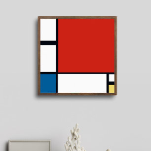 Affiche Piet Mondrian - Composition Abstrait géométrique