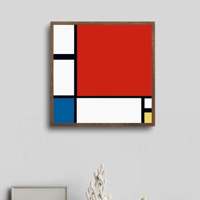 Affiche Piet Mondrian - Composition Abstrait géométrique (Créateur téléchargé)