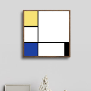 Affiche Piet Mondrian - Composition Abstrait géométrique