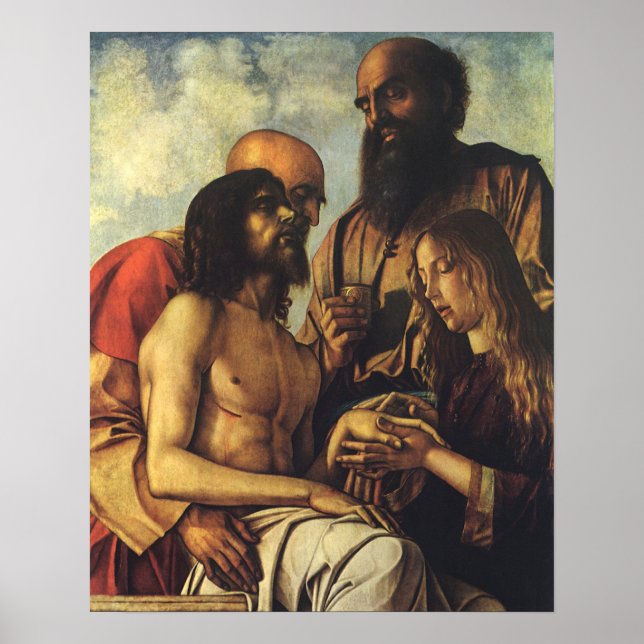 Affiche Pieta de Giovanni Bellini, Art Renaissance (Devant)