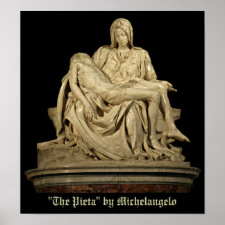 Affiche Pieta de Michel-Ange