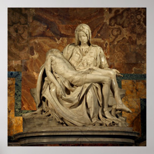 Affiche Pieta de Michelangelo
