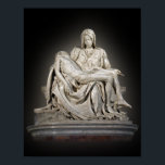 AFFICHE PIETA DE MICHELANGELO<br><div class="desc">IMAGE DE DÉVOTION DE LA PIETA DE MICHELANGELO</div>