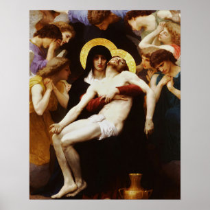 Affiche Pieta Jesus Crucifixion Lamentation Vierge Marie