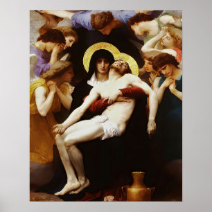 Affiche Pieta Jesus Crucifixion Lamentation Vierge Marie 0