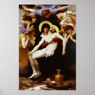 Affiche Pieta Jesus Crucifixion Lamentation Vierge Marie 0