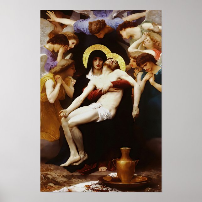 Affiche Pieta Jesus Crucifixion Lamentation Vierge Marie 0 (Devant)