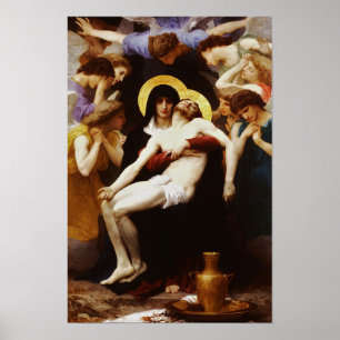 Affiche Pieta Jesus Crucifixion Lamentation Vierge Marie A