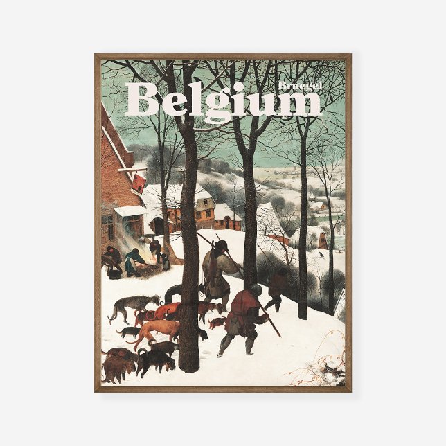 Affiche Pieter Bruegel Chasseurs aînés dans la neige 1565  (Créateur téléchargé)