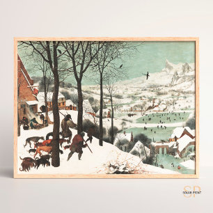 Affiche Pieter Bruegel Hunters dans l'art de la neige