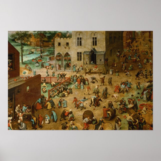 Affiche Pieter Bruegel l’Aîné - Jeux pour enfants (Devant)