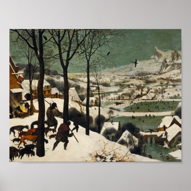 Affiche Pieter Bruegel L'Ancien - Chasseurs Dans La Neige (Devant)
