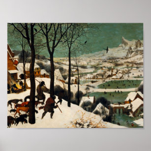 Affiche Pieter Bruegel L'Ancien - Chasseurs Dans La Neige