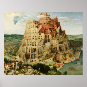 Affiche Pieter Bruegel l'Ancien - La Tour de Babel