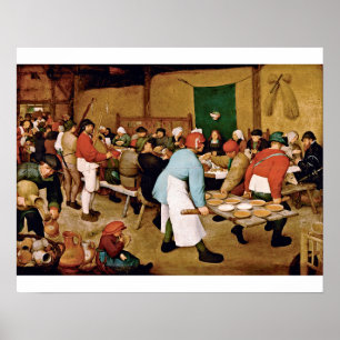 Affiche Pieter Bruegel L'Ancien - Mariage paysan
