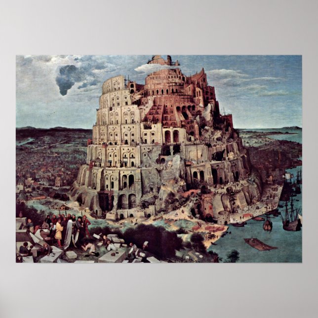 Affiche Pieter Bruegel l'Ancien - Tour de Babel (Devant)