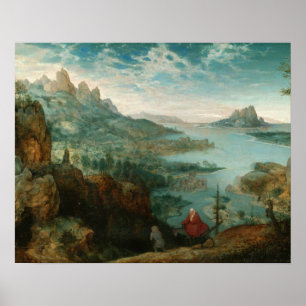 Affiche Pieter Bruegel - Paysage avec vol en Egypte