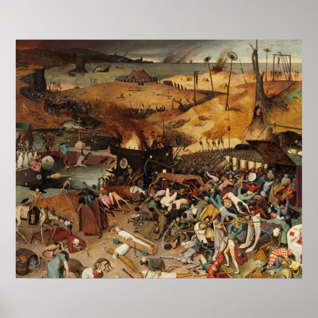 Affiche Pieter Brueghel l'Ancien  le triomphe de la mort (Devant)