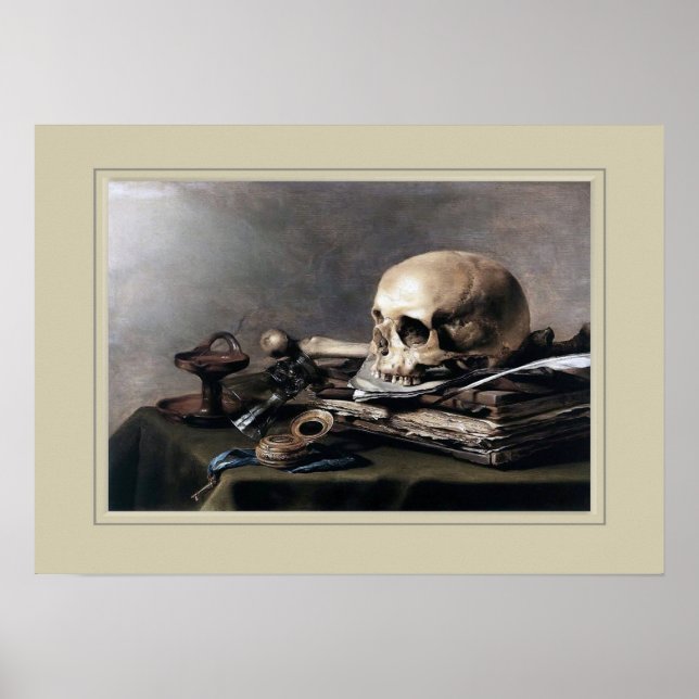 Affiche Pieter Claesz, vie morte (Devant)