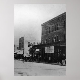 Affiche Piétons, cyclistes, et cheval-chariots