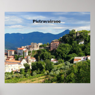Affiche Pietravairano, Caserte, Italie