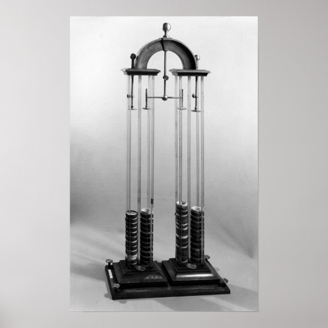 Affiche Pieu voltaïque fait pour Jacques Alexandre Charles (Devant)