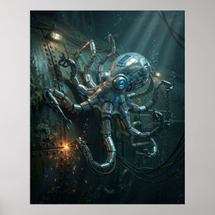 Affiche Pieuvre Overclockée