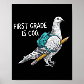 Affiche Pigeon de première année amusant pour les enfants