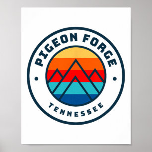 Affiche Pigeon Forge Ski Snowboard Ski Famille Voyage