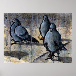 Affiche Pigeons #4