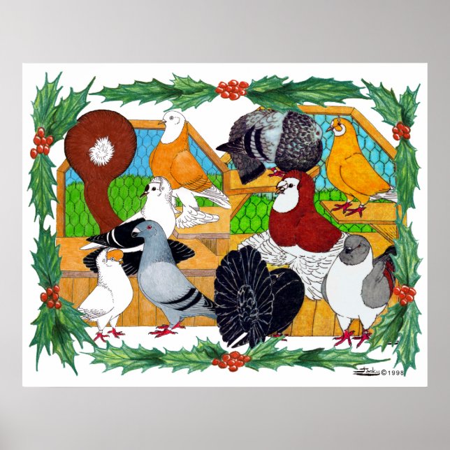 Affiche Pigeons de Christmas (Devant)