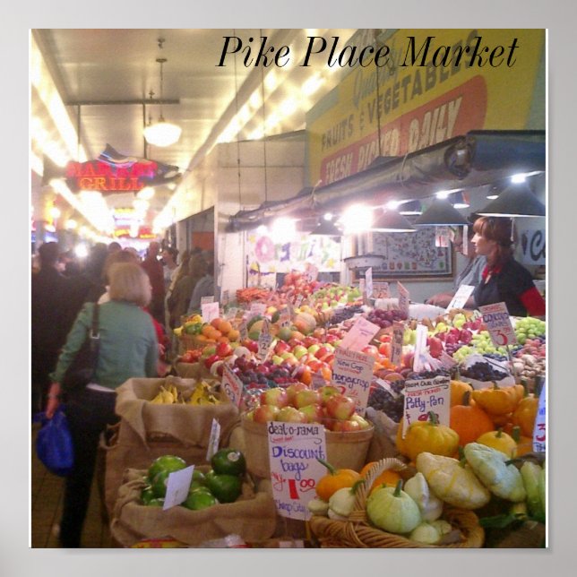 Affiche Pike Place Market (Devant)