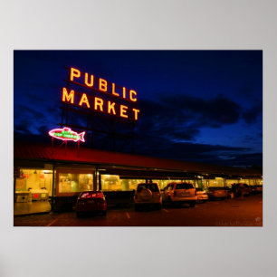 Affiche Pike Place Market, Seattle