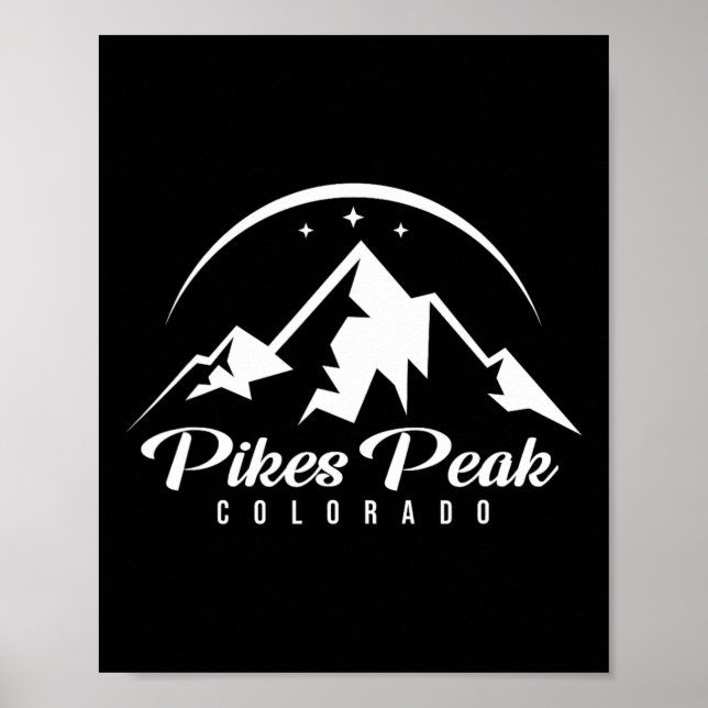 Affiche Pikes Peak Colorado Station de ski Ski Snowboard (Devant)