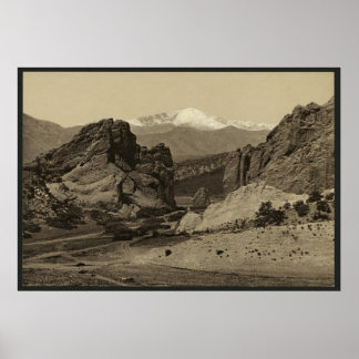 Affiche Pike's Peak du Jardin des Dieux