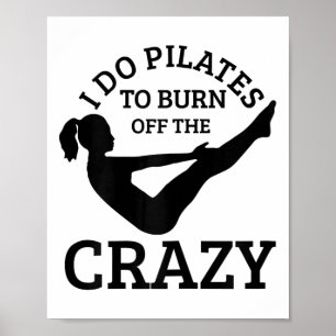 Affiche Pilates drôle Yoga Pilates Professeur de sport